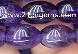 CNA772 15.5 inches 8*11mm rice amethyst gemstone beads