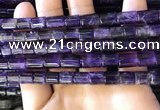 CNA777 15.5 inches 7*7mm - 7*8mm tube natural amethyst beads