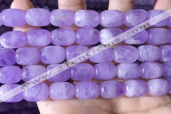 CNA785 15.5 inches 10*14mm drum lavender amethyst beads