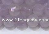 CNA789 15.5 inches 6mmm faceted round lavender amethyst beads