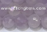 CNA790 15.5 inches 8mmm faceted round lavender amethyst beads