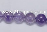 CNA803 15.5 inches 10mm round natural light amethyst beads