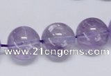 CNA807 15.5 inches 18mm round natural light amethyst beads