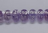 CNA810 15.5 inches 8*12mm rondelle natural light amethyst beads