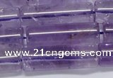 CNA816 15.5 inches 10*30mm tube natural light amethyst beads