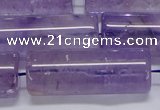 CNA817 15.5 inches 15*40mm tube natural light amethyst beads