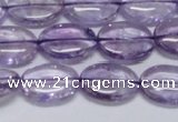 CNA830 15.5 inches 10*14mm oval natural light amethyst beads