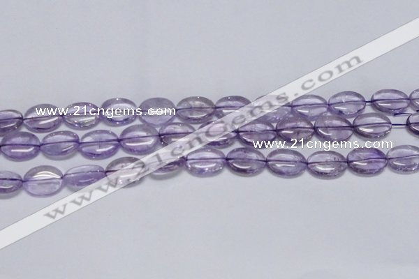 CNA831 15.5 inches 12*16mm oval natural light amethyst beads