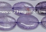 CNA834 15.5 inches 18*25mm oval natural light amethyst beads