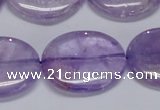 CNA836 15.5 inches 25*30mm oval natural light amethyst beads