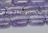 CNA850 15.5 inches 10*14mm rectangle natural light amethyst beads