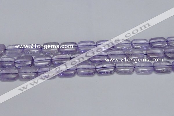 CNA852 15.5 inches 13*18mm rectangle natural light amethyst beads