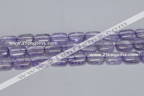 CNA853 15.5 inches 15*20mm rectangle natural light amethyst beads