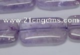 CNA854 15.5 inches 18*25mm rectangle natural light amethyst beads