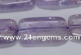 CNA855 15.5 inches 20*30mm rectangle natural light amethyst beads