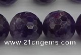 CNA919 15.5 inches 18mm faceted round natural amethyst beads