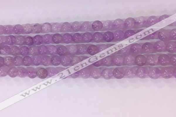 CNA951 15.5 inches 5mm round natural lavender amethyst beads
