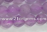 CNA962 15.5 inches 4mm faceted round natural lavender amethyst beads