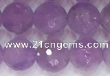 CNA964 15.5 inches 8mm faceted round natural lavender amethyst beads