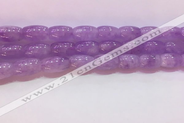 CNA975 15.5 inches 8*12mm drum natural lavender amethyst beads