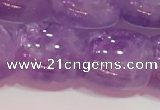 CNA981 15.5 inches 14*14mm drum natural lavender amethyst beads