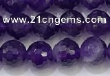 CNA991 15.5 inches 6mmm faceted round amethyst beads wholesale