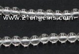 CNC01 15.5 inches 6mm round grade AB natural white crystal beads