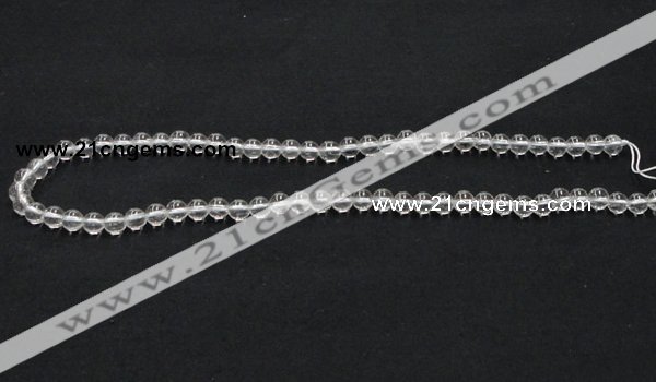 CNC01 15.5 inches 6mm round grade AB natural white crystal beads