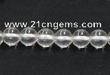 CNC02 15.5 inches 8mm round grade AB natural white crystal beads