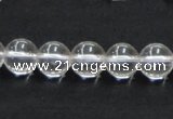 CNC03 15.5 inches 10mm round grade AB natural white crystal beads