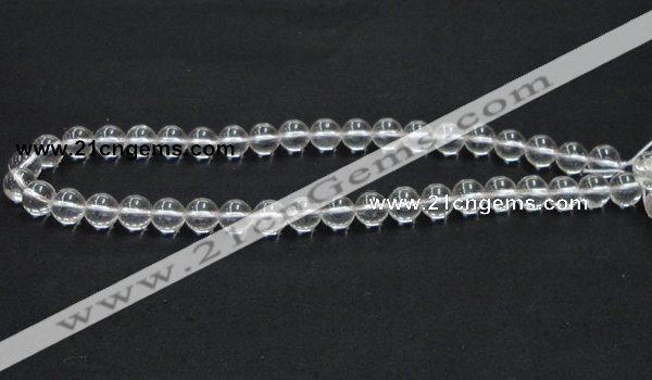 CNC03 15.5 inches 10mm round grade AB natural white crystal beads