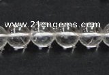 CNC04 15.5 inches 12mm round grade AB natural white crystal beads