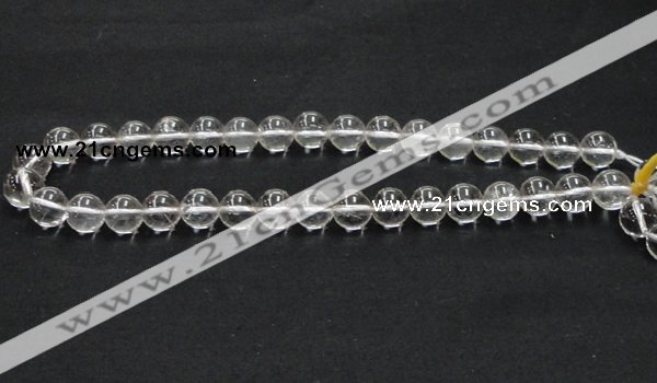 CNC04 15.5 inches 12mm round grade AB natural white crystal beads