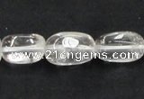 CNC22 10*16mm nugget grade AB natural white crystal beads