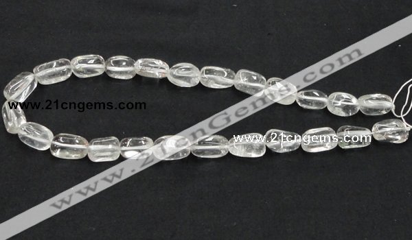 CNC22 10*16mm nugget grade AB natural white crystal beads