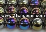 CNC253 15.5 inches 10mm round AB-color white crystal beads