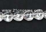 CNC36 10*10mm heart grade AB natural white crystal beads wholesale