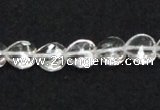 CNC37 10*10mm faceted heart grade AB natural white crystal beads