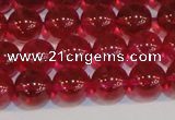 CNC412 15.5 inches 8mm round dyed natural white crystal beads