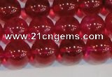 CNC413 15.5 inches 10mm round dyed natural white crystal beads