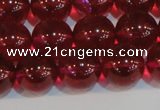 CNC414 15.5 inches 12mm round dyed natural white crystal beads