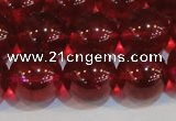 CNC415 15.5 inches 14mm round dyed natural white crystal beads