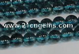 CNC420 15.5 inches 4mm round dyed natural white crystal beads