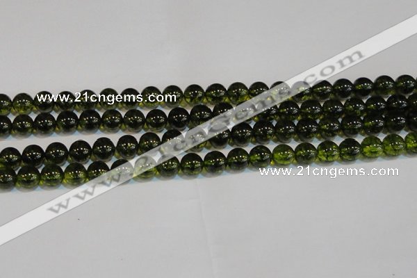 CNC432 15.5 inches 8mm round dyed natural white crystal beads