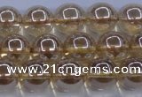 CNC503 15.5 inches 10mm round dyed natural white crystal beads