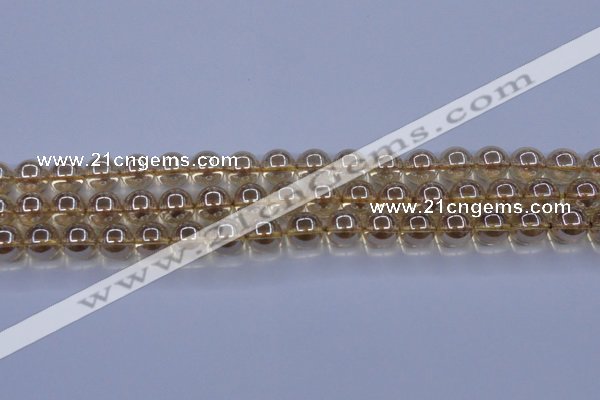 CNC503 15.5 inches 10mm round dyed natural white crystal beads