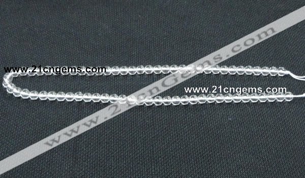 CNC58 15.5 inches 6mm round grade A natural white crystal beads