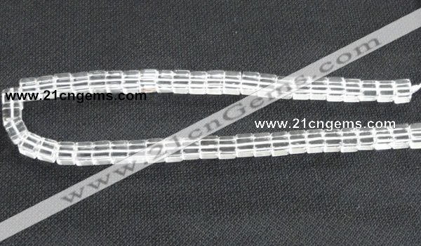 CNC60 15.5 inches 8*8mm cube grade A natural white crystal beads