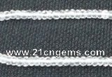 CNC68 2*4mm faceted rondelle grade A natural white crystal beads