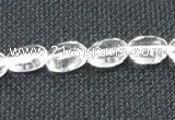 CNC69 15 inches 8*16mm oval grade A natural white crystal beads